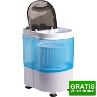 Bekijk de deal van DealDonkey.com 3: Nexxt Mini wasmachine - Bovenlader - Campingwasmachine - Enkele trommel - Voor 2.6KG was - wit/Blauw
