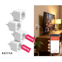Bekijk de deal van Voordeelvanger.nl 2: 4 x Sevva slimme stekker