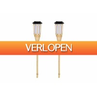 DealDonkey.com 4: 2 x Hi LED solar tuinfakkels