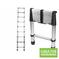 Mannsberger Telescopische Softclose Ladder - Uitschuifbare ladder - 2,6 meter