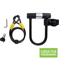 Dunlop Fietsslot - U-Slot met Kabel en Houder