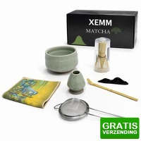Bekijk de deal van DealDonkey.com: XEMM Matcha Set - 7-delige Set - Matcha klopper voor Matcha Thee en Accessoires