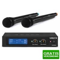 Bekijk de deal van MaxiAxi.com: Vonyx WM522 draadloze microfoonset
