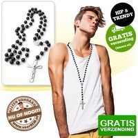 Bekijk de deal van voorHEM.nl: Stoere zwarte rozenkrans