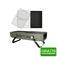 Bekijk de deal van DealDonkey.com 3: Norlander Outdoor BBQ met grill - 56 x 20 x 20 cm