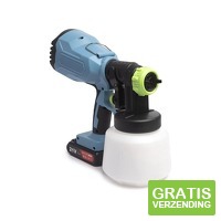 QLT Verfspuit op Accu voor Watergedragen en Oplosmiddelhoudende Verf