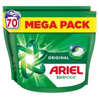Bekijk de deal van Plein.nl: 70 x Ariel wasmiddel pods Original
