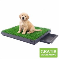 Xemm Hondentoilet Kunstgras - met Opvangbak - voor Zindelijkheidstraining