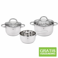 Gustav Voss Valencia Pannenset 5-Delig - Inductie - RVS