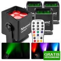 Bekijk de deal van MaxiAxi.com: 4 x BeamZ BBP44 uplights