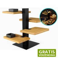 DealDonkey.com: Gusta Serveertoren - Etagere - 4 bamboe planken