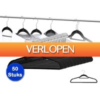 DealDonkey.com: 50 x stevige suede kledinghangers