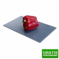 Bekijk de deal van DealDonkey.com 4: Michelino Glazen Snijplank - 20 x 30 cm - Glassnijplank - Snijplank van Glas - Hyginisch en Hittebestendig - blauw