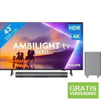 Philips Ambilight PUS8500 QLED 4 K en soundbar