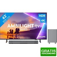 Bekijk de deal van Coolblue.nl 1: Philips Ambilight PUS8500 QLED 4 K en soundbar