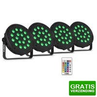 Bekijk de deal van MaxiAxi.com: 4 x Fuzzix Comet M16 LED par