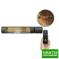 Bekijk de deal van DealDonkey.com: Elektrische Terrasverwarmer Infrarood 2000W met Afstandsbediening a 62 cm