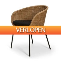 GeheimeDeals.nl: Casa Dining Chair Mandes Eetkamerstoel Set van 2  Naturel Sand / Natural Black
