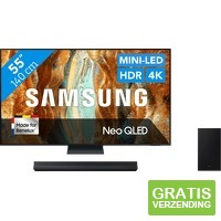 Samsung Neo QLED QN73F 4 K en soundbar