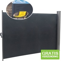 Silvergear Windscherm Uittrekbaar 180 x 300 cm - Antraciet