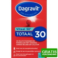 Bekijk de deal van Plein.nl: 4 x Dagravit Totaal 30 Vitaal 50+