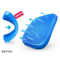 Bekijk de deal van Voordeelvanger.nl: SEVVA Comfort Gel Zitkussen 1+1 Gratis - Ergonomisch en Drukverlagend! ...