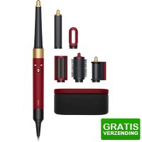 Bekijk de deal van Coolblue.nl 3: Dyson Airwrap i.d. Straight + Wavy Red Velvet/Goud
