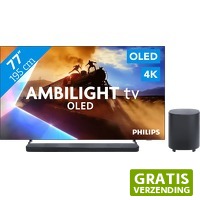 Coolblue.nl 1: Philips Ambilight OLED760 4 K (2025) en soundbar