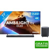 Bekijk de deal van Coolblue.nl 1: Philips Ambilight OLED760 4 K (2025) en soundbar