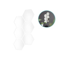 Bekijk de deal van DealDonkey.com 2: Zeshoekige spiegel wandstickers 6-delig 18 x 21 x 0,25 cm
