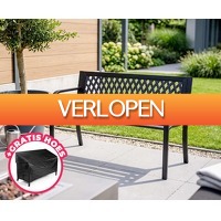 Voordeelvanger.nl: Stalen design tuinbank met hoes