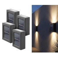 Bekijk de deal van Voordeelvanger.nl 2: 4 x Up Down solar buitenlamp