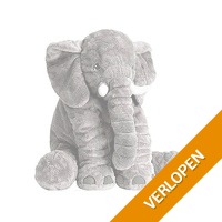 Fedec grijze XL olifantknuffel