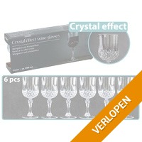 6 elegante wijnglazen