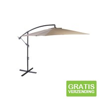 Nexxt Parasol Zwevend 3 meter - Taupe