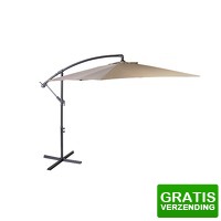 Bekijk de deal van DealDonkey.com: Nexxt Parasol Zwevend 3 meter - Taupe