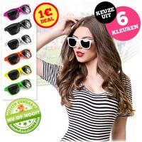 Zonnebril in diverse kleuren
