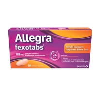 Allegra Fexotabs bij hooikoorts 20 tabletten