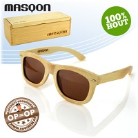 Masqon houten zonnebril