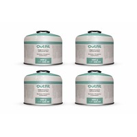 4-pack Outfit Universele Gaskartouche 450 g Butaan/Propan a 7/16 a Schroefventiel