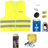 Bekijk de deal van DealDonkey.com 4: Dunlop Auto Veiligheidsset met o.a autolader - sleepkabel - veiligheidsvest