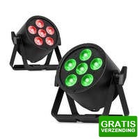 Bekijk de deal van MaxiAxi.com: 2 x BeamZ Pro BAC320 LED par