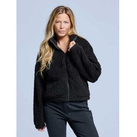 Poederbaas Fluffy Jacket Dames Four Seasons zwart