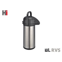 Bekijk de deal van DealDonkey.com 4: Haushalt Pomp Thermoskan met dispenser - 3 liter - Pomp - RVS