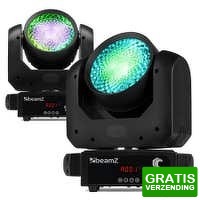 Bekijk de deal van MaxiAxi.com: 2 x BeamZ Cobra Wash120