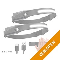 2 x oplaadbare hoofdlamp