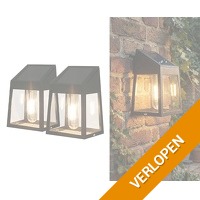 2 x solar wandlamp Klassiek