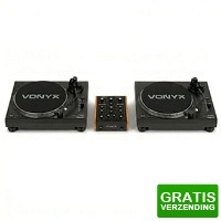 Bekijk de deal van MaxiAxi.com: Vonyx vinyl DJ set