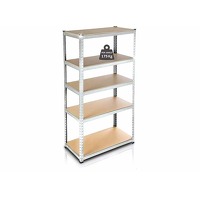 Profeco XL Opbergrek - Stellingkast - Magazijnstelling - 180 x 120 x 40cm - RVS