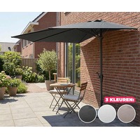 Bekijk de deal van Voordeelvanger.nl: Parasol halfrond 270cm